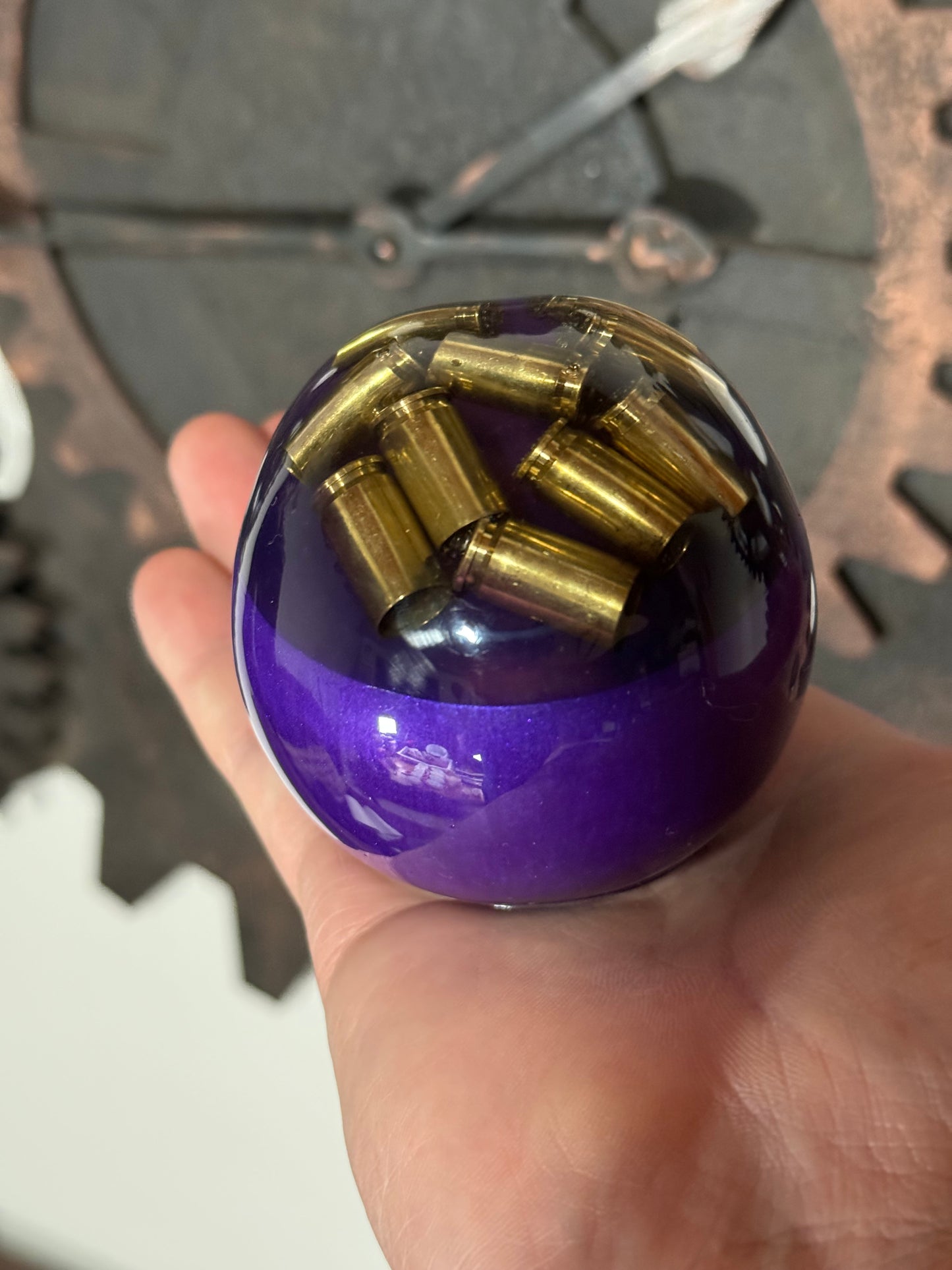 Large resin skull with 9mm socket