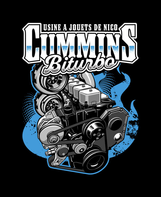 Autocollant Cummins Bi turbo 😈