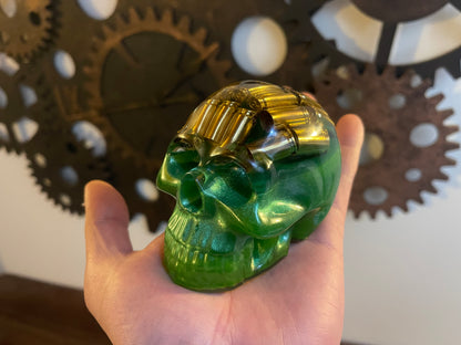 Large resin skull with 9mm socket